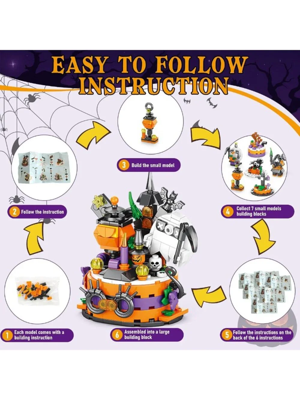 31-Day Halloween Advent Calendar 2026 | Building Blocks Set for Teens & Kids